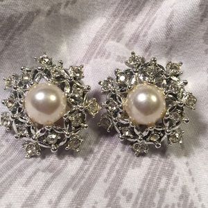Sarah Cov silver clip earrings